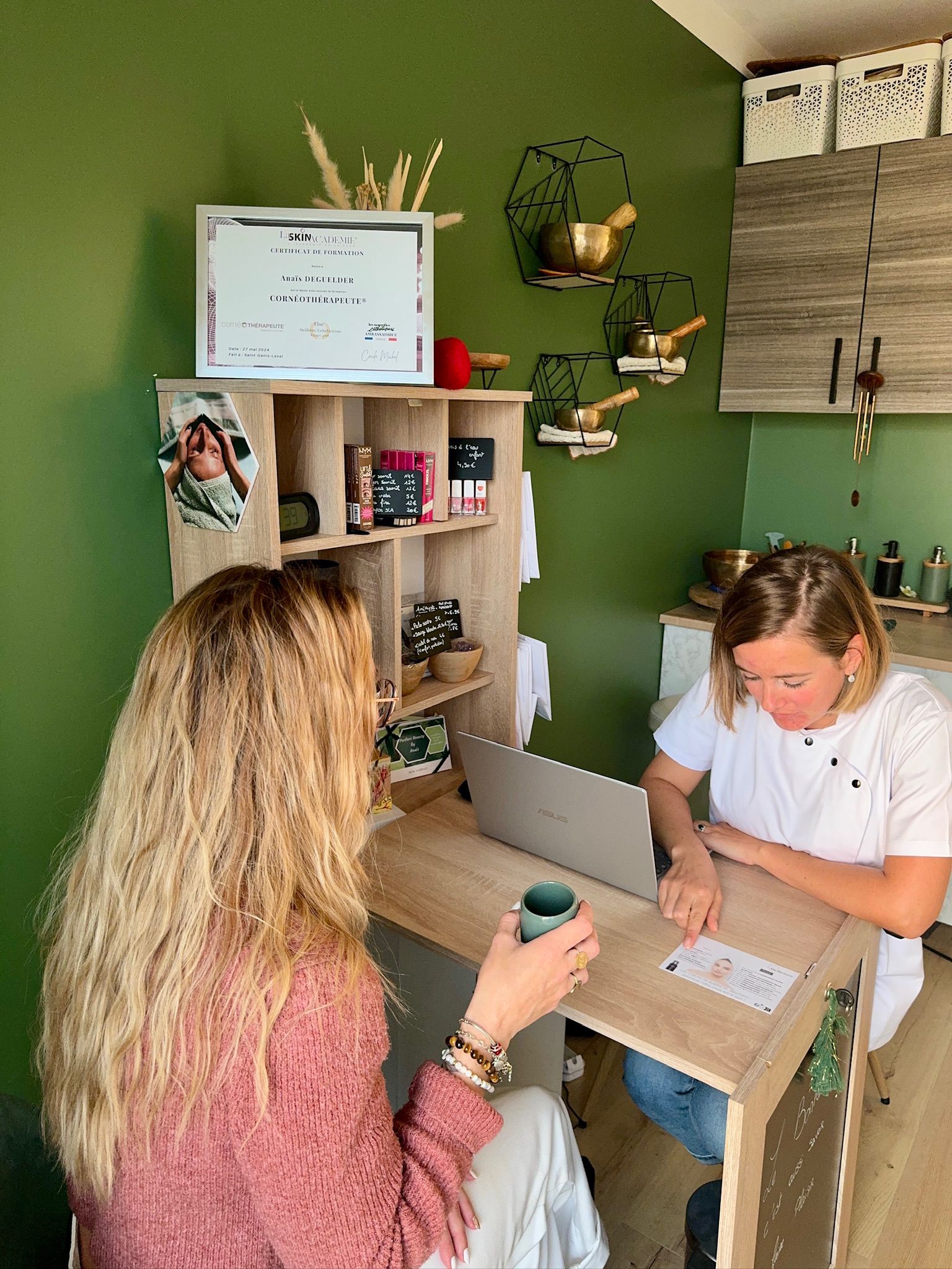 Diagnostic de peau en cabine